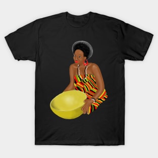 African Kente Girl T-Shirt